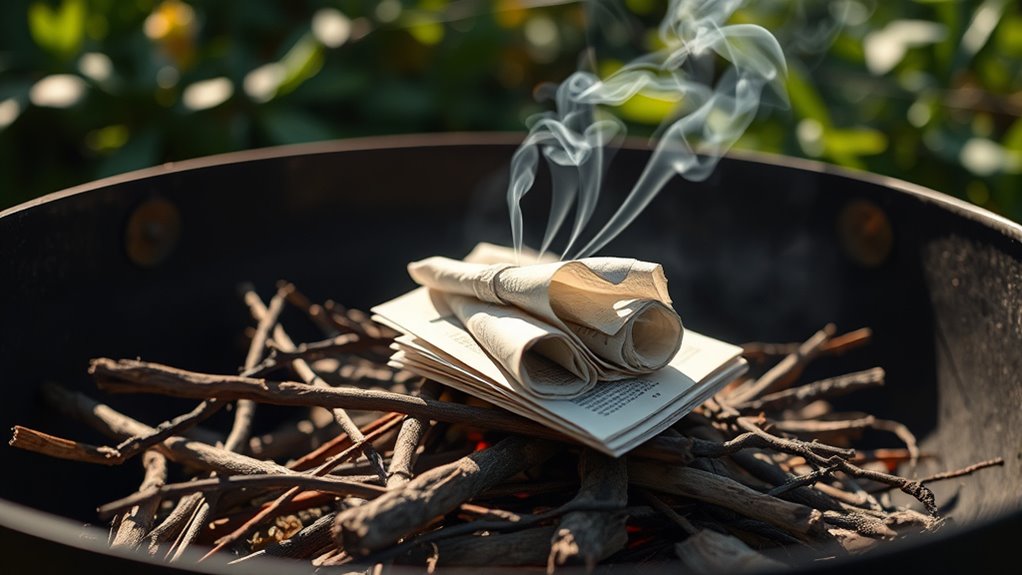 effective smoke minimizing fire starting