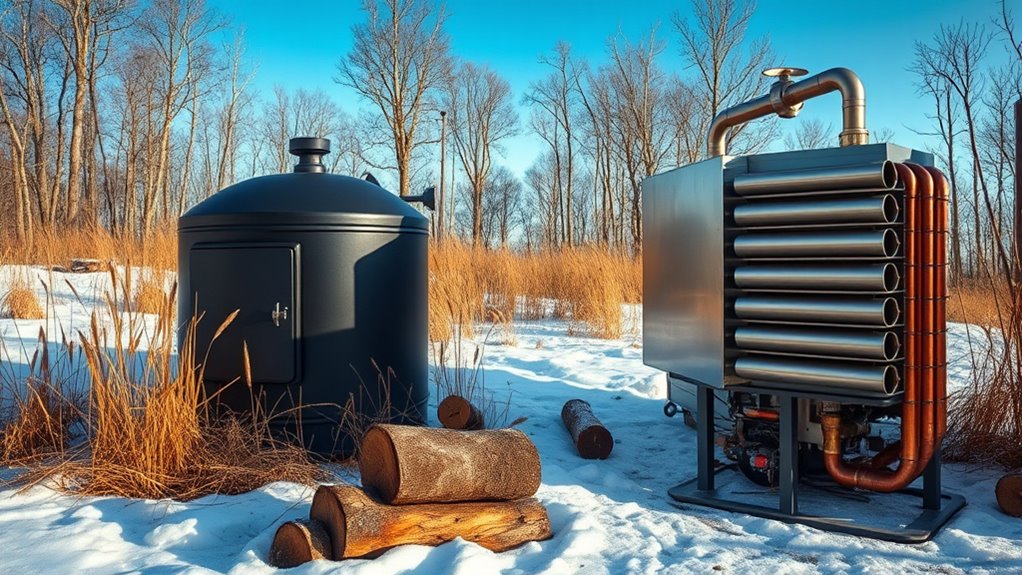 efficient outdoor wood heating