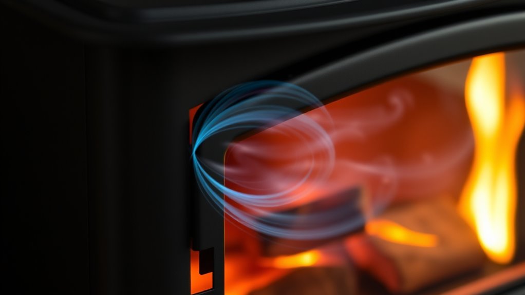 enhancing stove air circulation