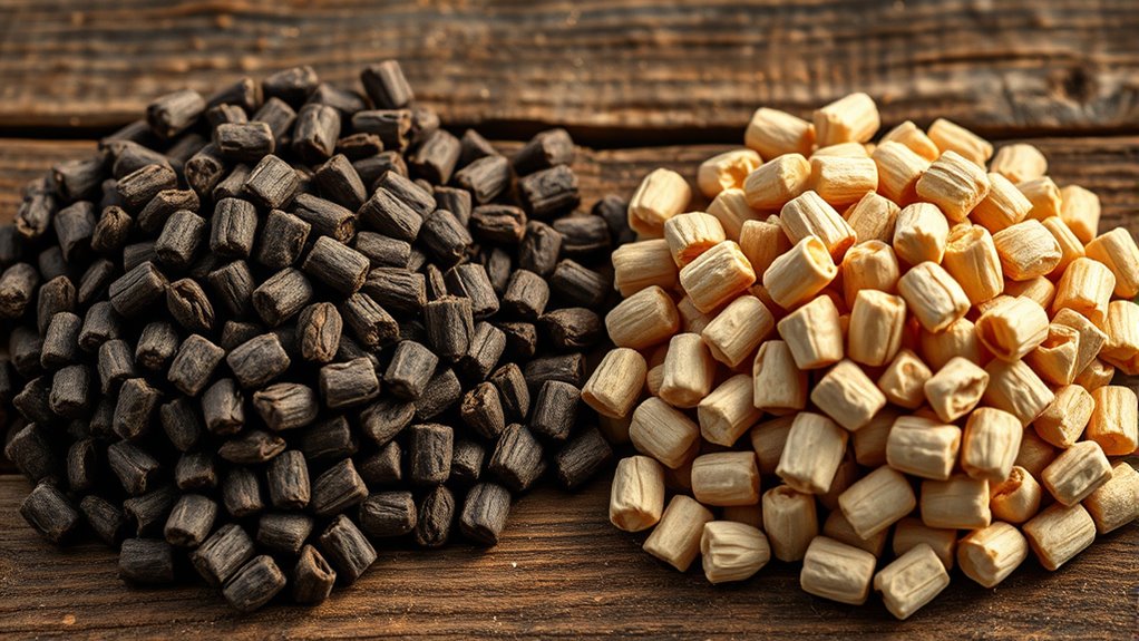 hardwood vs softwood pellets