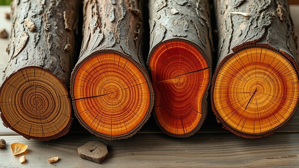 high energy content wood