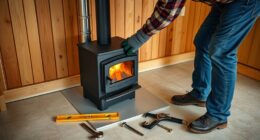 install and set up stove