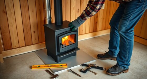install and set up stove