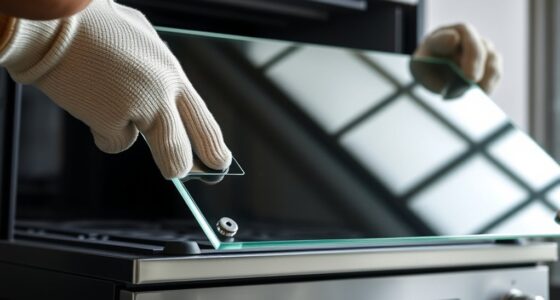 installing steel stove glass