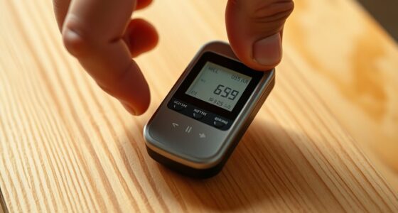 installing wood moisture meter