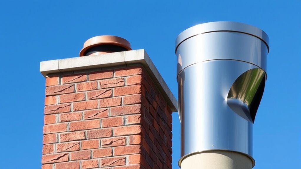 masonry vs metal flues