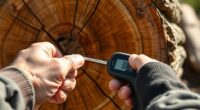 measuring firewood moisture content