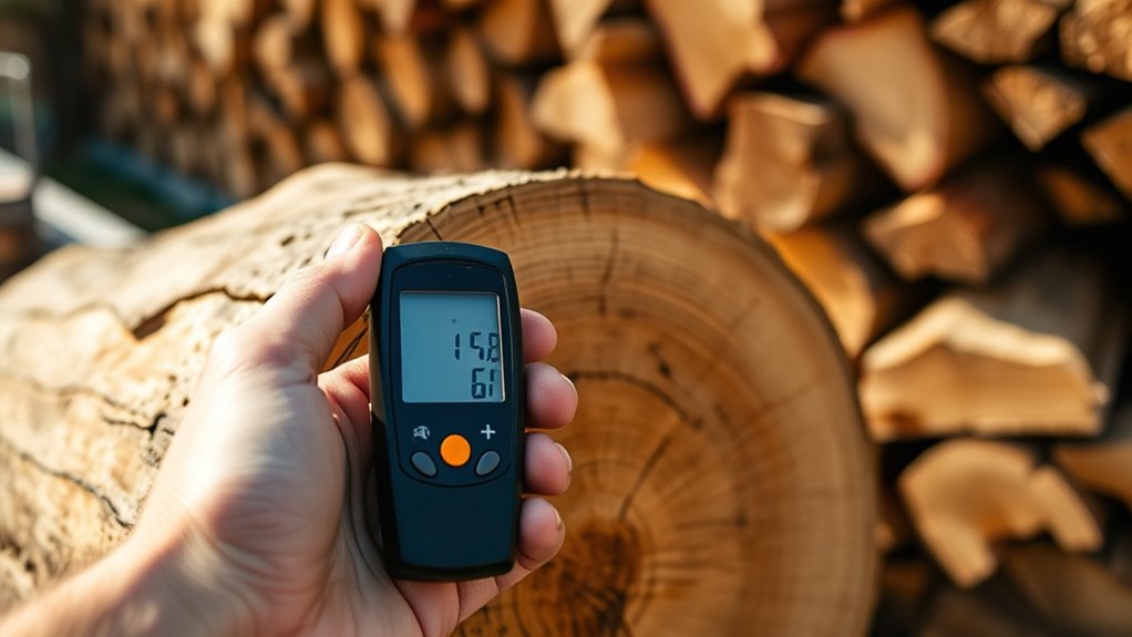measuring moisture for optimal burning
