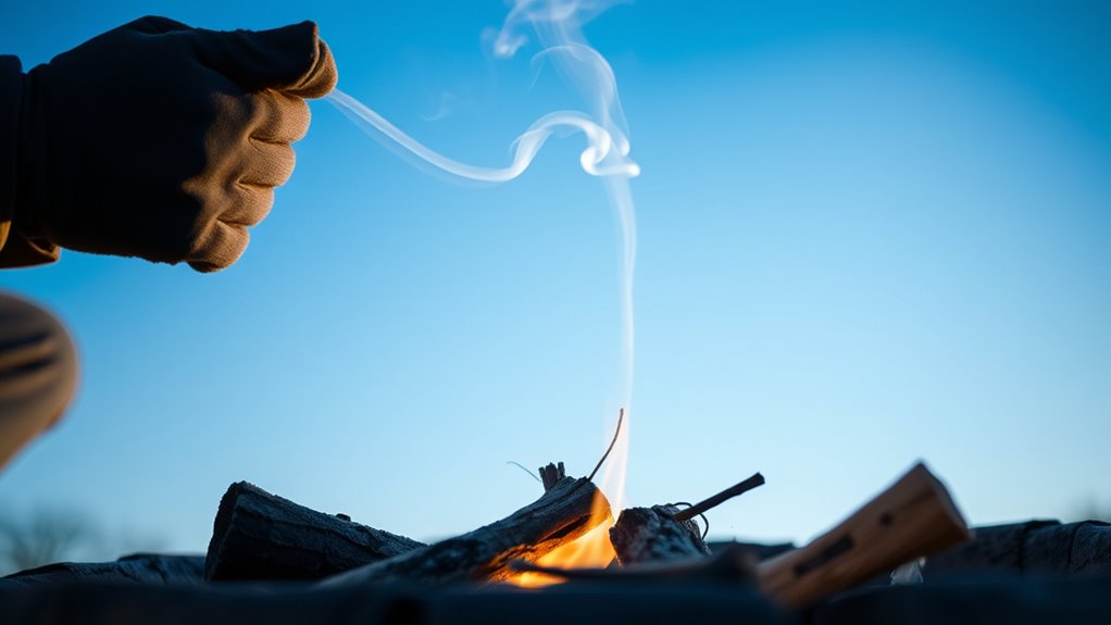 minimize smoke during ignition