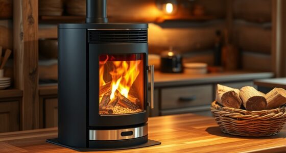 pellet and wood stove