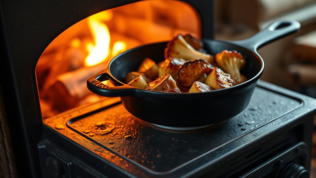 pellet stove baking roasting