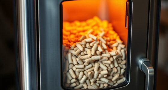 pellet stove hopper feeding