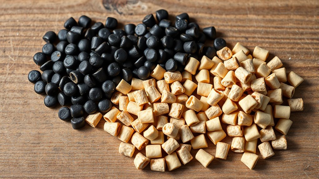 pellet types environmental storage performance