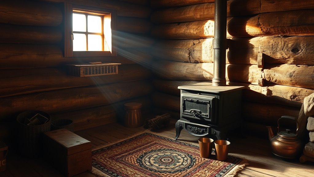 pioneer life relied on wood stoves