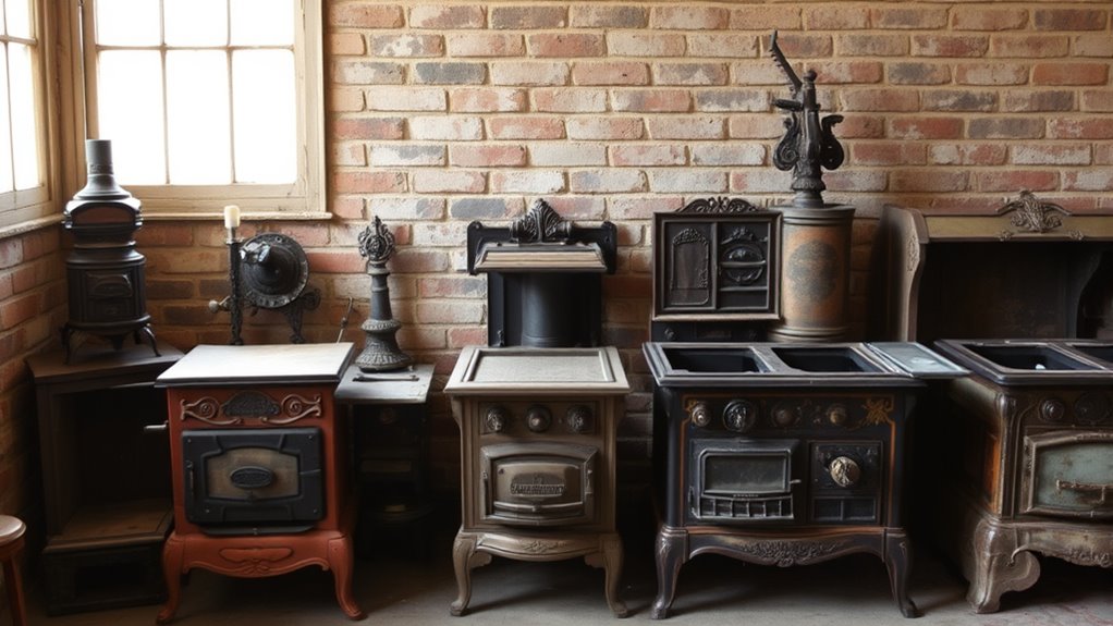 restoring antique stove details