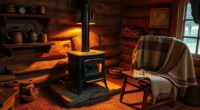 small cabin wood stove