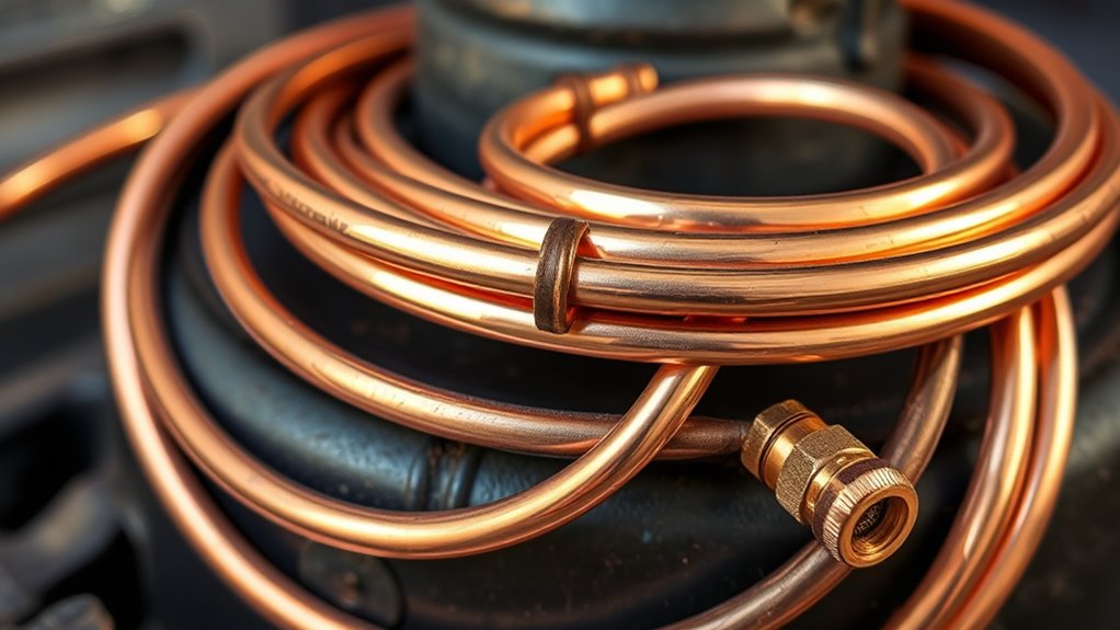 solar thermal coil construction