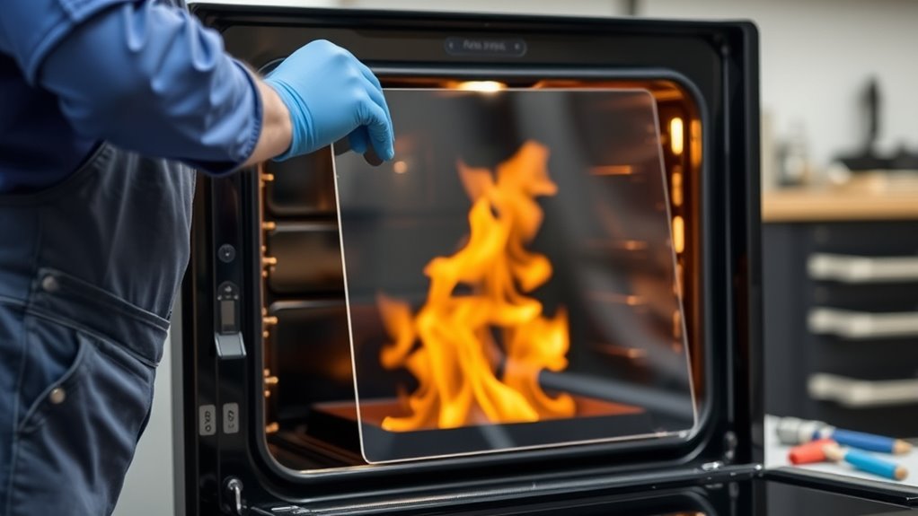 stove door glass replacement
