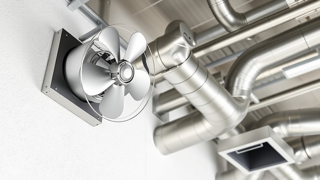 wall mounted fans and ducts
