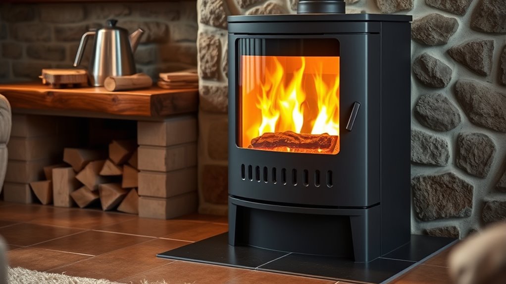 wood pellet hybrid stove