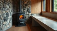 wood stove thermal mass