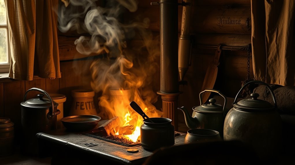 wood stove wartime use