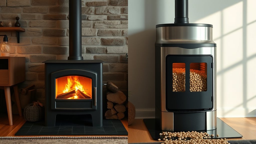 wood versus pellet emissions