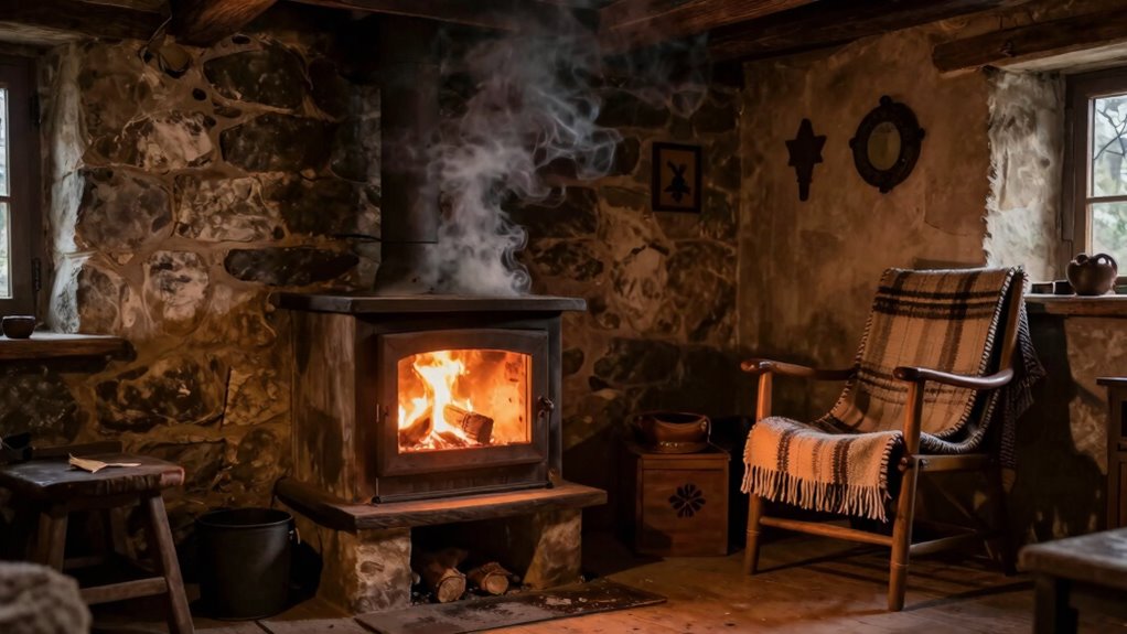 authentic traditional wood heating