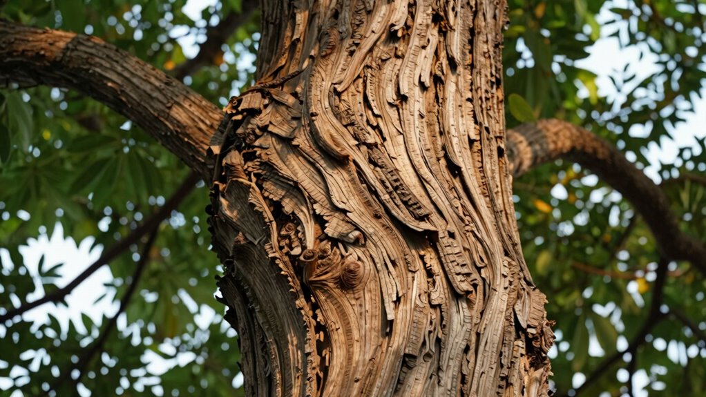 bark direction reveals tree health
