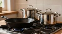 cast iron outperforms steel