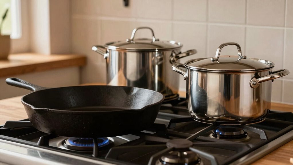 cast iron outperforms steel