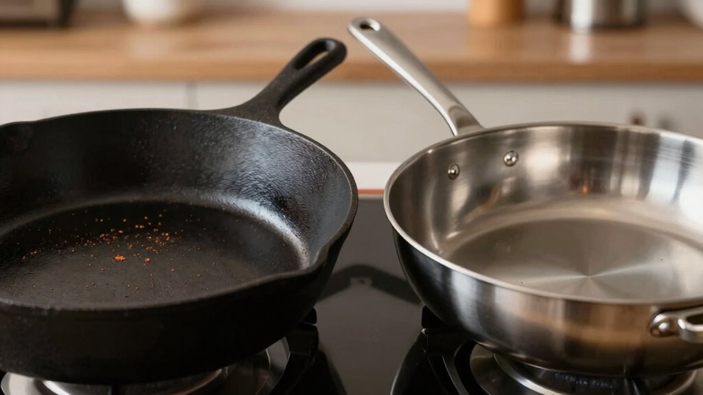 cast iron versus steel cookware