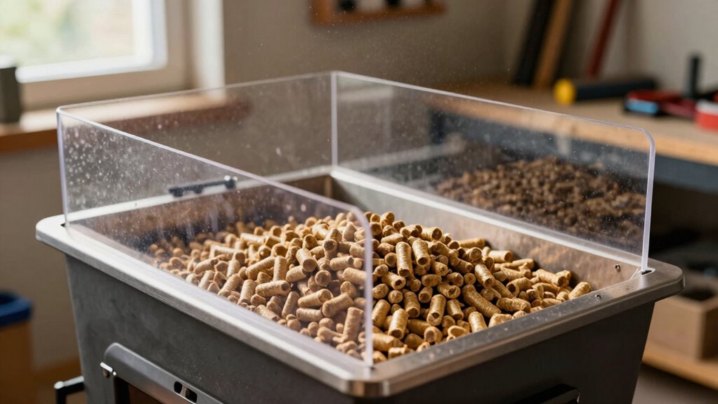 control pellet dust effectively