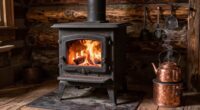 cozy functional cabin heating