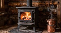 cozy functional cabin heating