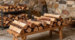 designated firewood preparation area
