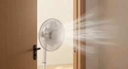 doorway fan moves heat