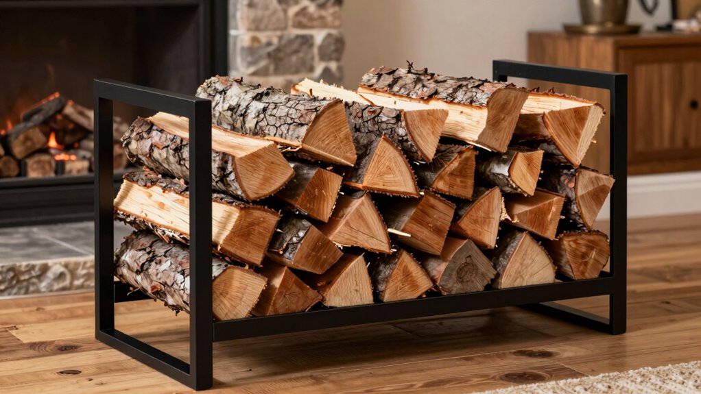durable organized firewood storage