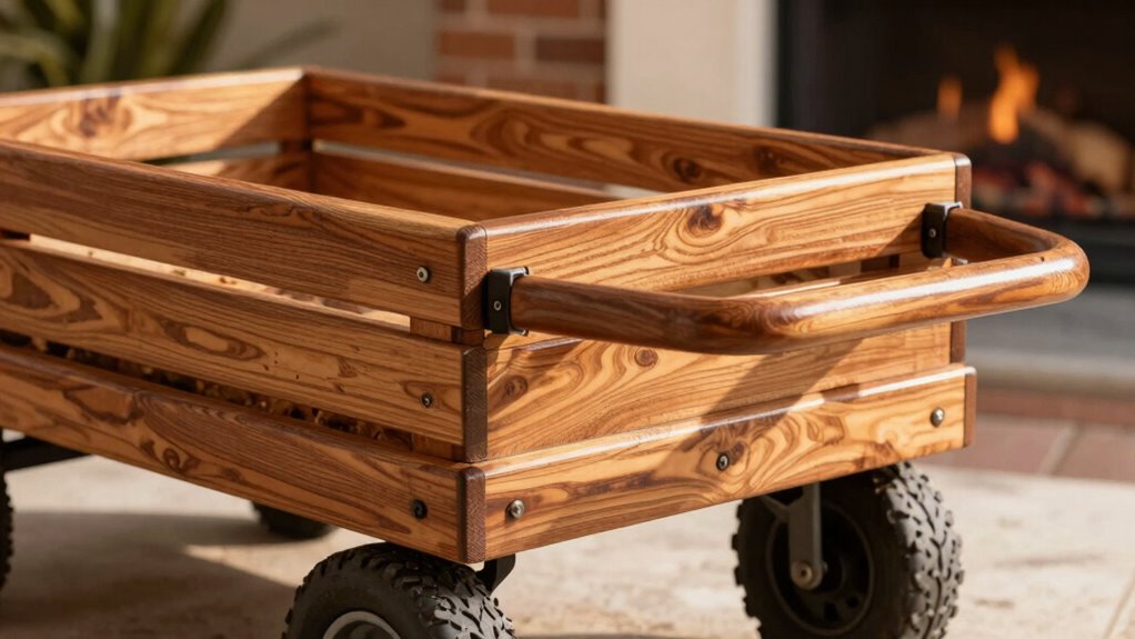 durable weather resistant firewood cart