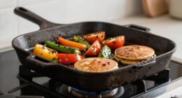 enhanced cast iron griddle