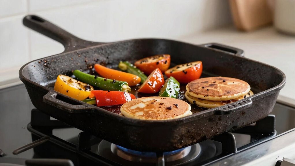 enhanced cast iron griddle