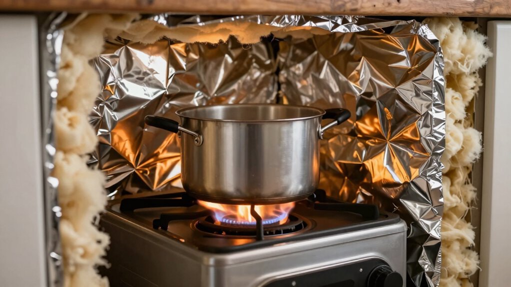 improve stove efficiency insulation