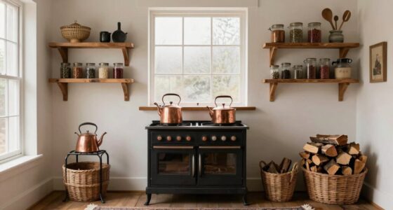 maintain a stylish stove room