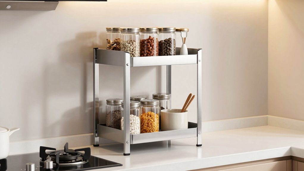 organized storage enhances cooking