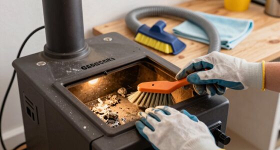 pellet stove cleaning steps
