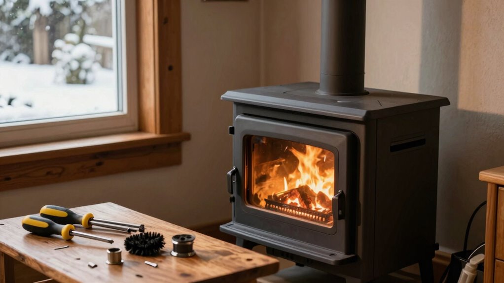 pellet stove off season maintenance