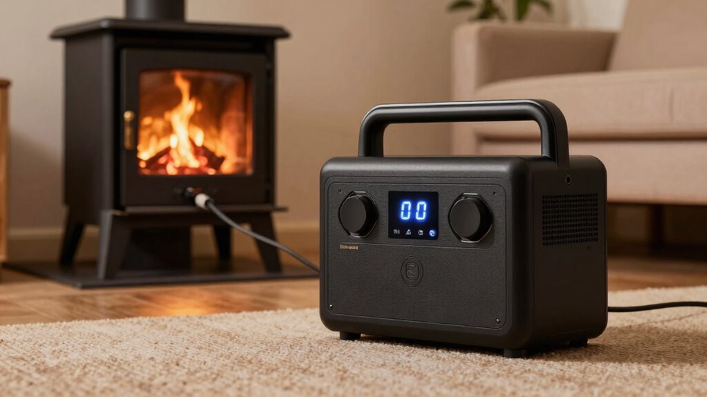 pellet stove power runtime