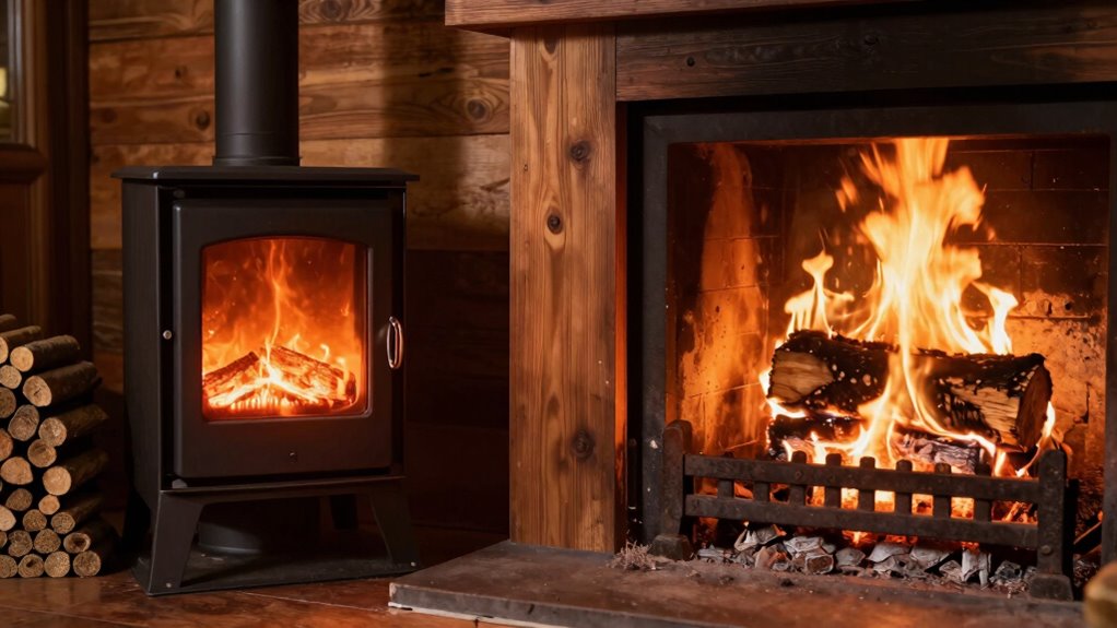 pellet vs wood heating