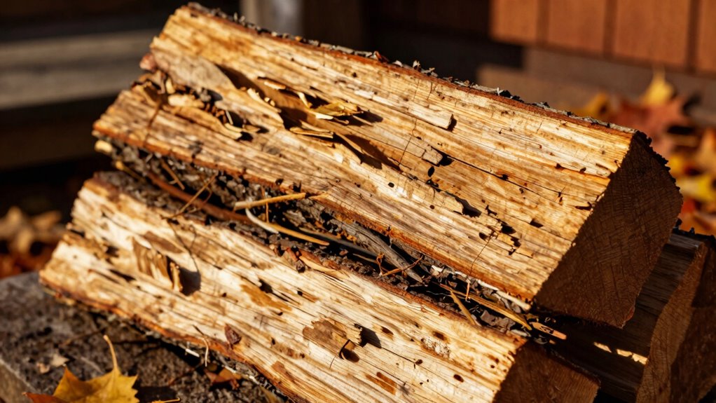 proper dry wood storage