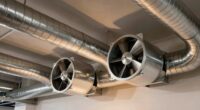 proper duct fan arrangement